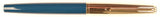 Parker 51 Custom Mk2 in teal blue, Gold cap - Fine/Medium nib