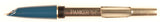 Parker 51 Custom Mk2 in teal blue, Gold cap - Fine/Medium nib
