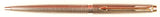Parker 75 ballpoint in sterling silver Cisele design, Gold trim - USA