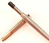 Parker 75 ballpoint in sterling silver Cisele design, Gold trim - USA