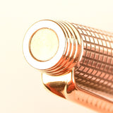 Parker 75 ballpoint in sterling silver Cisele design, Gold trim - USA