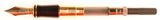 Parker Duofold Centennial in blue marble, Gold trim - Medium nib - Boxed