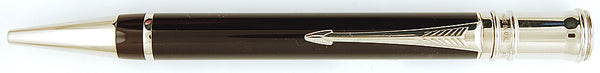 Parker Duofold ballpen in black with platinum trim, 2002