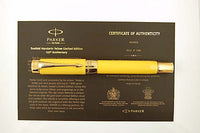 Parker Duofold Centennial Mandarin Yellow 125th Anniversary, Medium nib