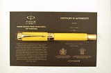 Parker Duofold Centennial Mandarin Yellow 125th Anniversary, Medium nib