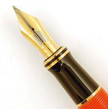 Parker Duofold Centennial Fountain Pen and Pencil in Orange/Red - Medium nib