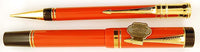 Parker Duofold Centennial Fountain Pen and Pencil in Orange/Red - Medium nib