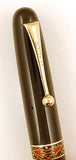 Dunhill Namiki No6 sized pen in black lacquer with maki-e cap band