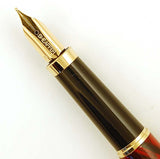 Sheaffer Fashion pen and pencil in red/black marble - Medium nib