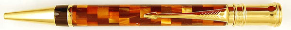 Parker Duofold Ballpoint in Amber Check