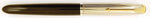 Parker 51 Custom in back, Rolled silver cap