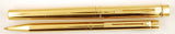 Sheaffer Imperial Brass Targa pen and ballpen with cases - Medium nib