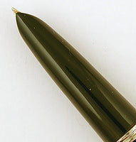 Parker 51 Custom Pen/Pencil Set in forest green, Gold caps - Fine nib