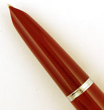 Parker 51 Classic in burgundy, Steel cap - Medium nib