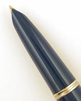 Parker 51 Classic in teal blue, Steel cap - Broad nib