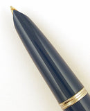 Parker 51 Classic in teal blue, Steel cap - Broad nib