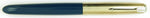 Parker 51 Classic in teal blue, Steel cap - Broad nib