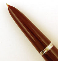 Parker 51 Classic in dark burgundy, Steel cap - Medium stub nib