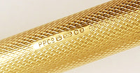 Parker 61 Presidential ballpen in 9k gold barley design