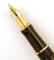 Parker Duofold International in black - Platinum Trim - Medium nib