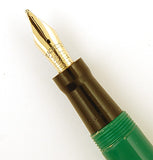 Mabie Todd Blackbird 5276 in green - Broad nib