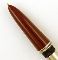 Parker 51 Classic in burgundy, Steel cap - Medium Italic nib