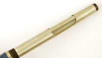 Parker 51 Custom in teal blue, Gold cap - Medium nib