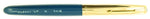 Parker 51 Custom in teal blue, Gold cap - Medium nib