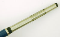 Parker 51 Custom in teal blue, Gold cap - Medium nib