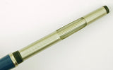 Parker 51 Custom in teal blue, Gold cap - Medium nib