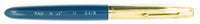 Parker 51 Custom in teal blue, Gold cap - Medium nib