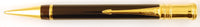Parker Duofold Pencil in black, gold trim - 0.7mm leads