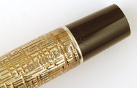 Parker Duofold Presidential Esparto in Sterling silver - 18k medium nib