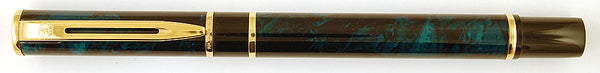 Waterman Laureat in green/black marble - Broad nib