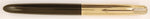 Parker 51 Custom in black, Gold cap - Broadish medium nib