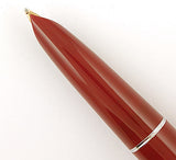 Parker 51 Classic Mk2 in burgundy with Steel cap - Broad nib