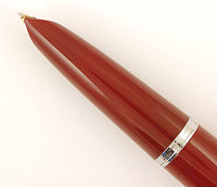 Parker 51 Custom in light burgundy, Gold cap - Medium nib