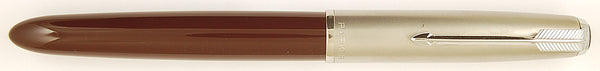 Parker 51 Classic in dark burgundy, Steel cap - Medium Stub nib