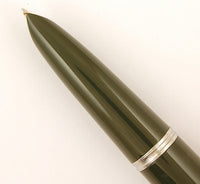 Parker 51 Custom in forest green, Gold cap - Medium nib