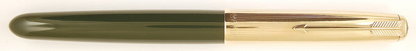 Parker 51 Custom in forest green, Gold cap - Medium nib