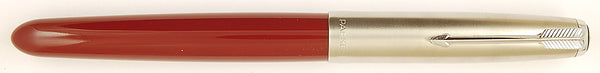 Parker 51 Classic in burgundy, Steel cap - Medium Italic nib