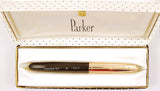 Parker 51 Custom in black, Gold cap - Medium nib