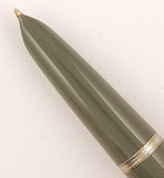 Parker 51 Custom in grey, Gold cap - Medium nib