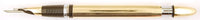 Sheaffer Masterpiece Snorkel in 14k gold - Broad nib