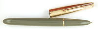 Parker 51 Mk 2 Custom in grey, Gold cap - Fine nib