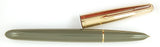 Parker 51 Mk 2 Custom in grey, Gold cap - Fine nib
