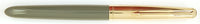 Parker 51 Mk 2 Custom in grey, Gold cap - Fine nib