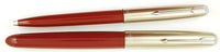 Parker 51 Classic Set in burgundy, Steel caps - Fine nib