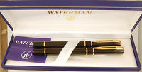 Waterman Laureat Mk2 pen and rollerball in Black Laque - Broad nib