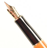 Parker Sonnet in Chinese amber laque - Fine 18k gold nib
